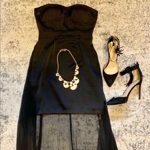 BCBG High Low Sweetheart Dress